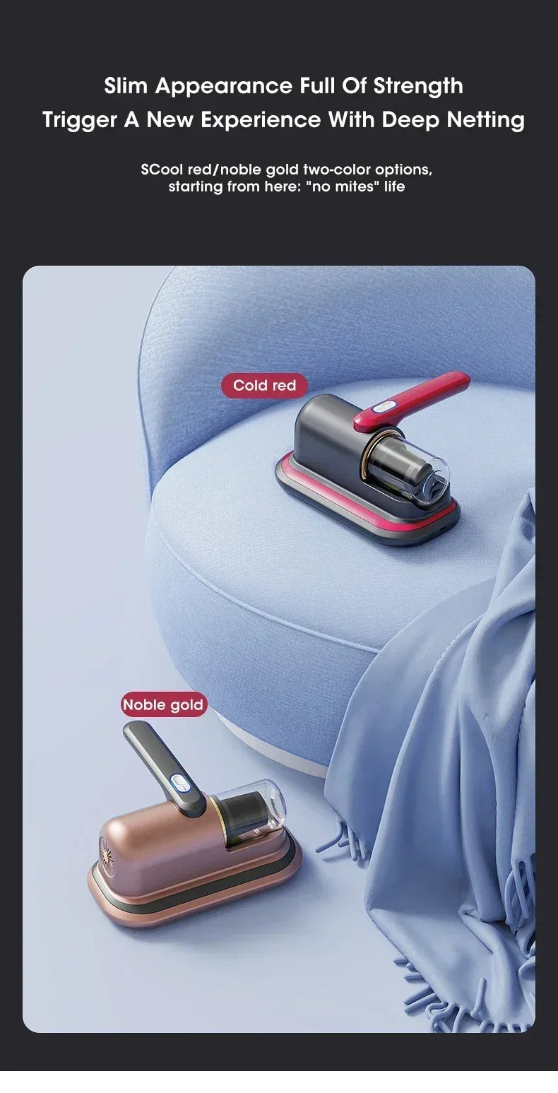 HelperinCleanliness™Cordless Mattress Vacuum Mite Remover – Deep Clean for a Healthier Home
