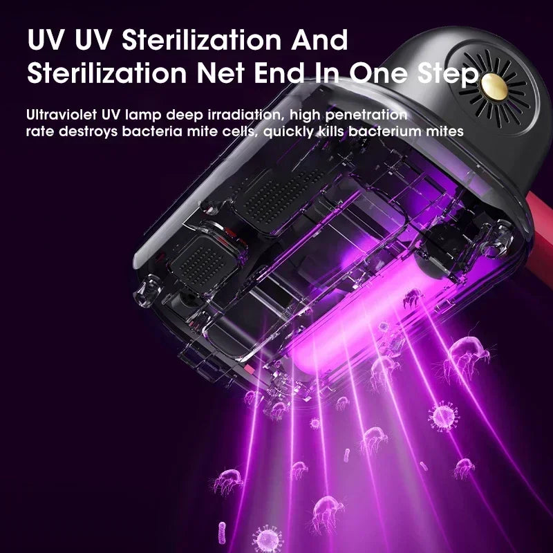 HelperinCleanliness™Cordless Mattress Vacuum Mite Remover – Deep Clean for a Healthier Home