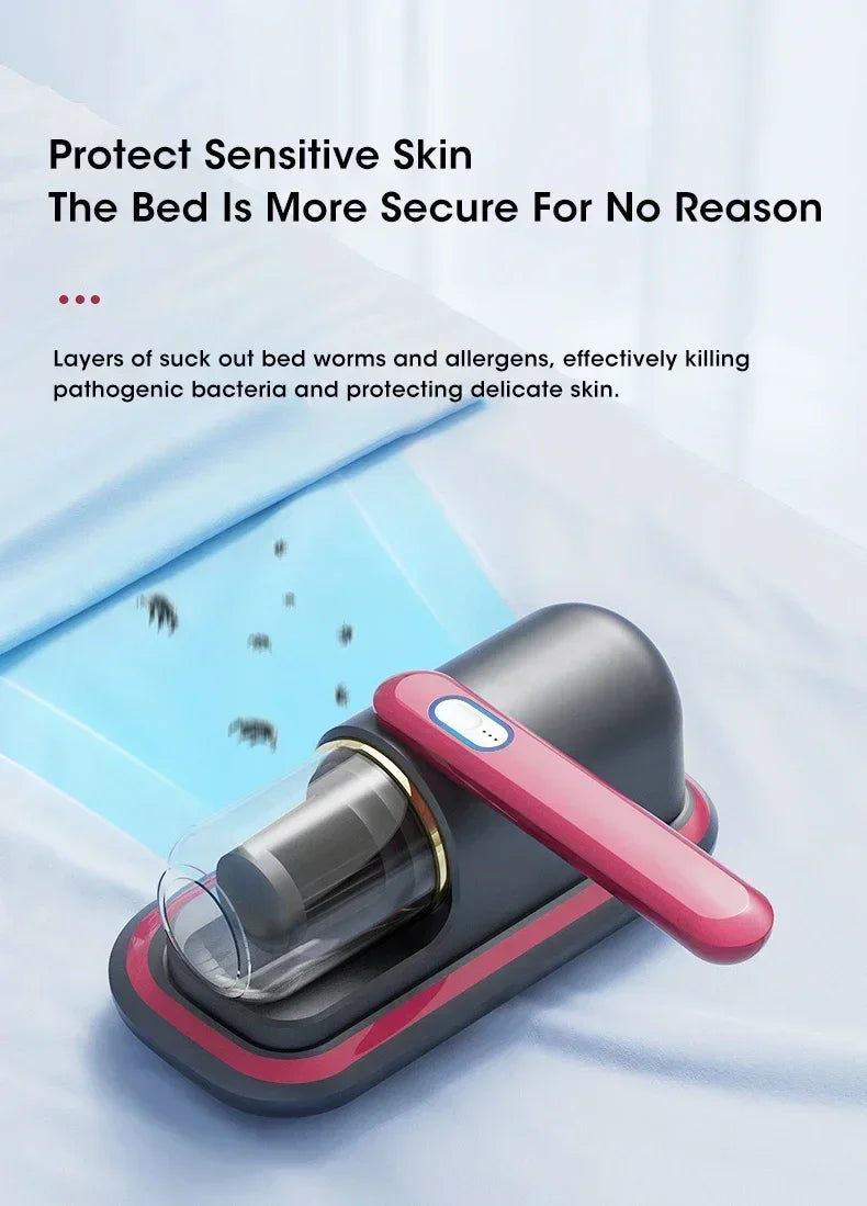 HelperinCleanliness™Cordless Mattress Vacuum Mite Remover – Deep Clean for a Healthier Home