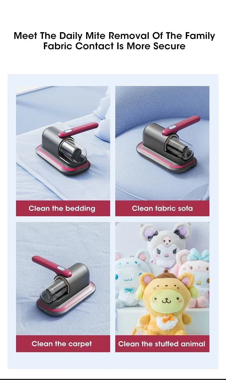HelperinCleanliness™Cordless Mattress Vacuum Mite Remover – Deep Clean for a Healthier Home