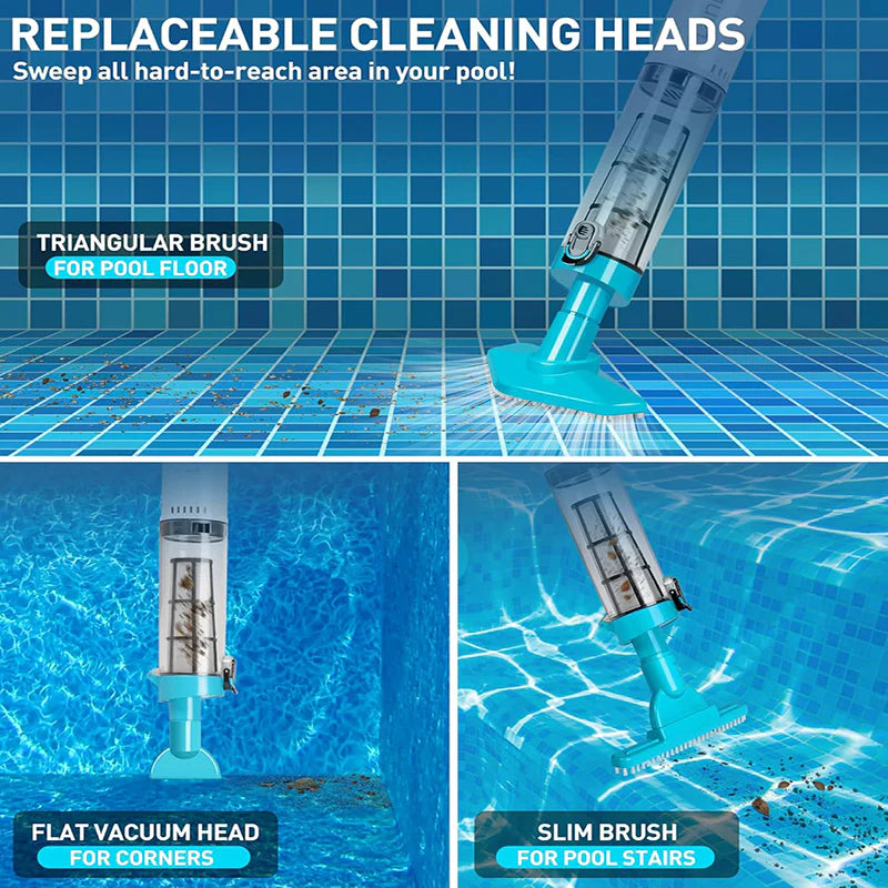 HelperinCleanliness™3   in   1   Cordless   Rechargeable   Pool   Vacuum   Cleaner